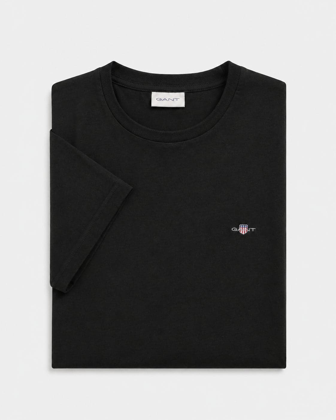 Camiseta algodón básica negra Gant