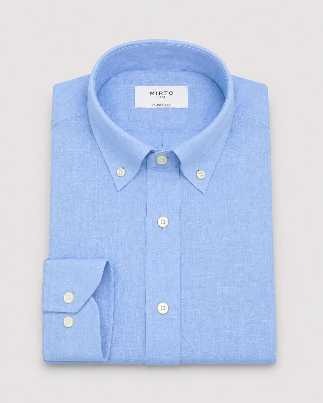 Camisa lino azul Mirto
