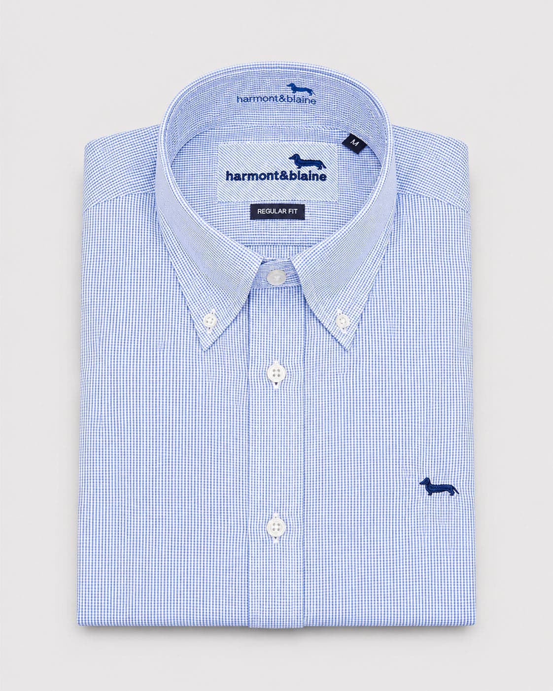 Camisa cuadros azules Harmont Blaine