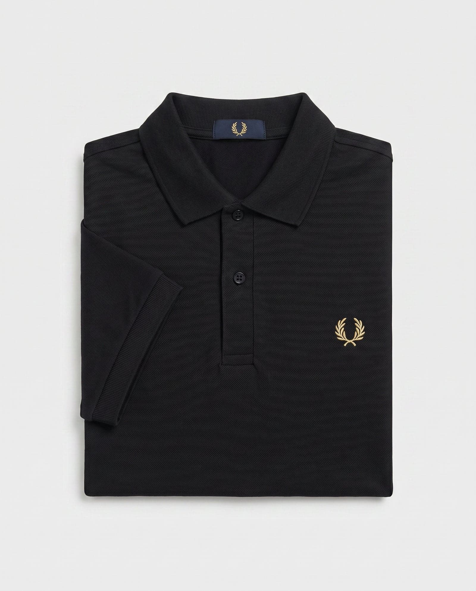 Polo De Algodón Negro Fred Perry