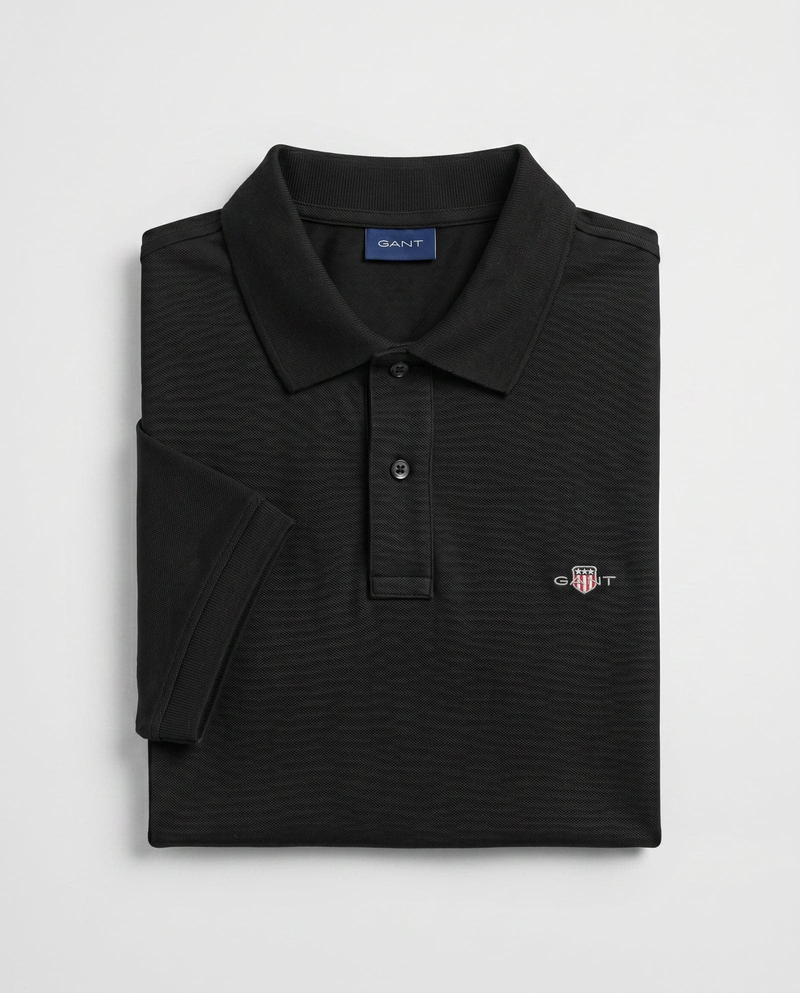 Polo Algodón Negro Gant