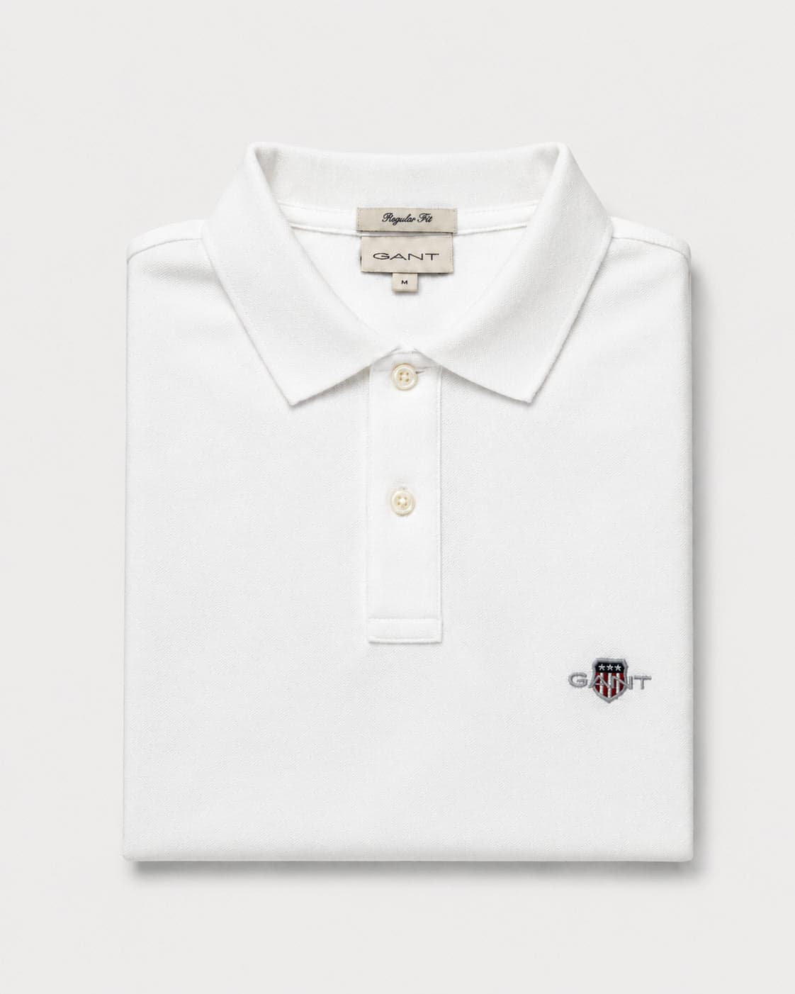 Polo de algodón blanco basico Gant