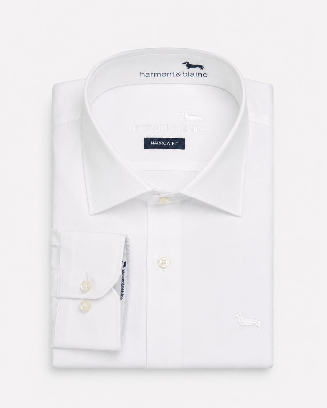 Camisa lisa blanca Harmont Blaine