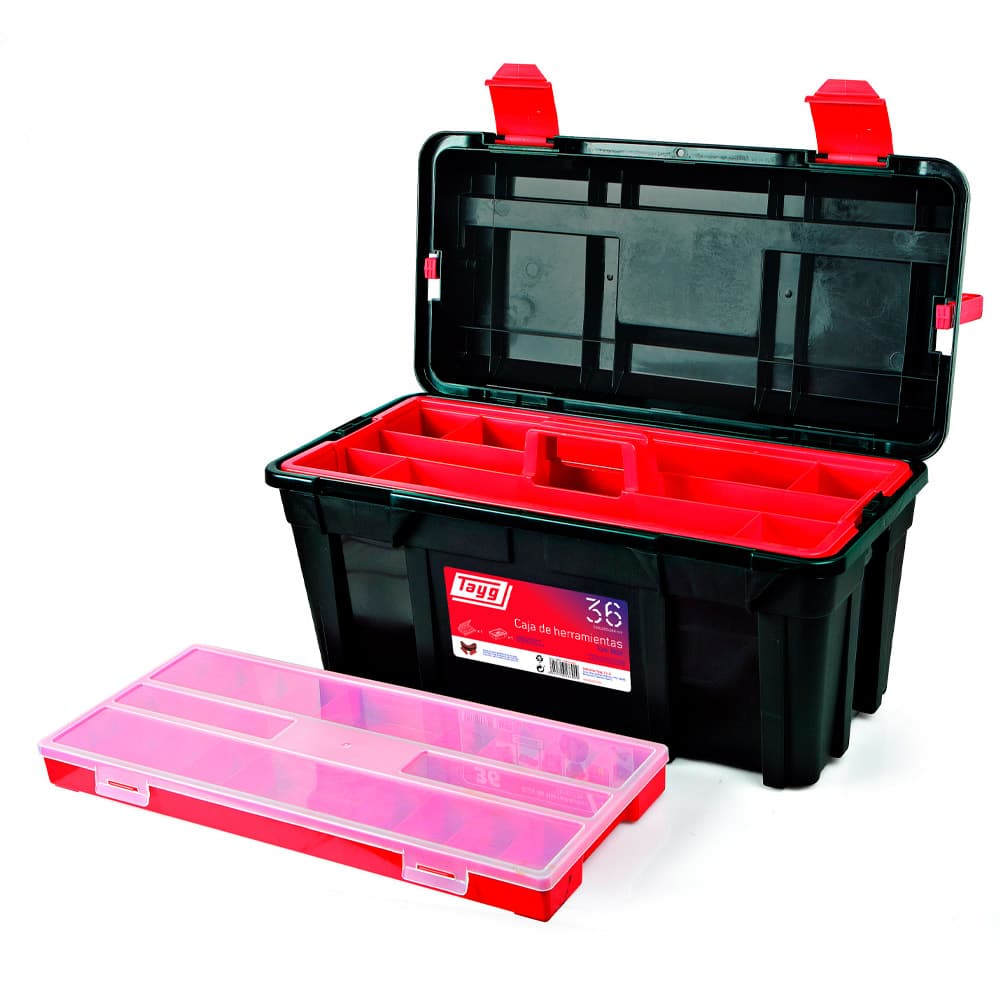Caja de herramientas Tayg 36 con bandeja