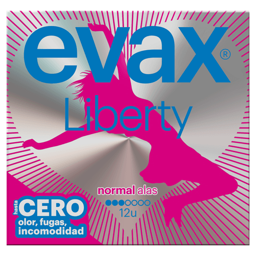 Compresas Evax Liberty Normal con alas (12 uds)