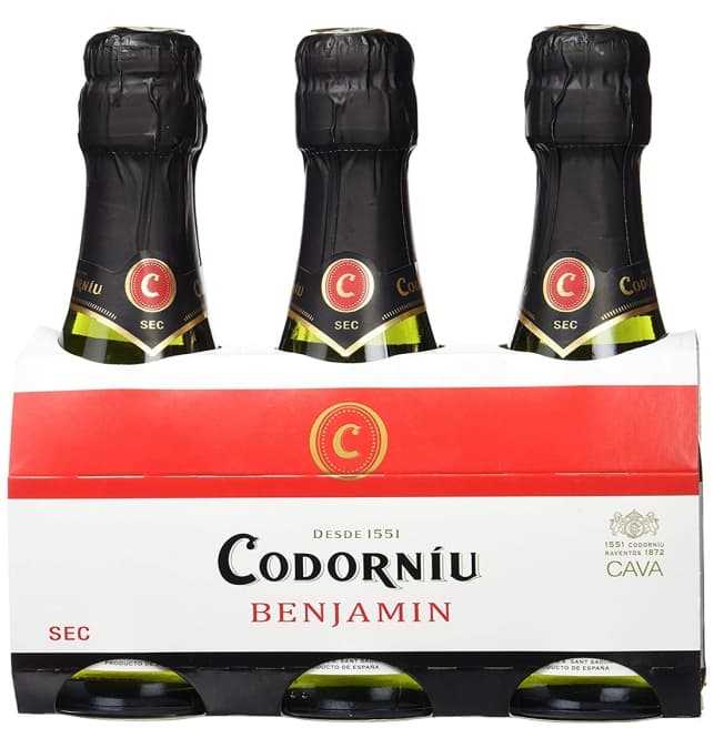 Cava Codorníu Clásico Benjamín, pack de 3 botellas de 200 ml