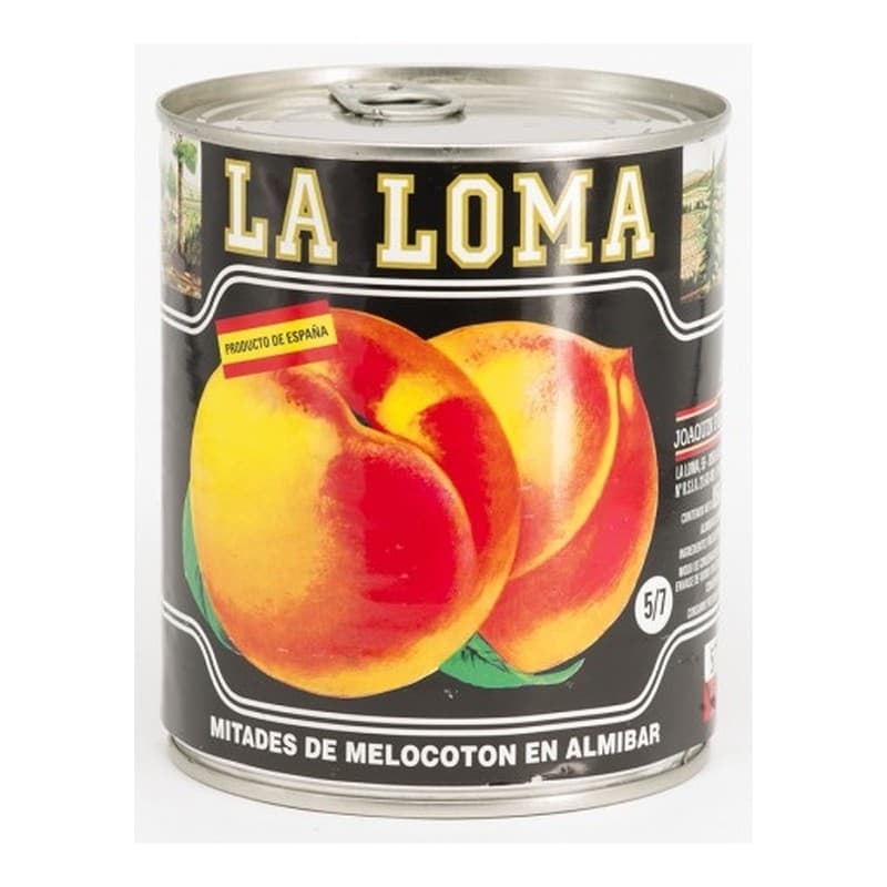 Melocotón La Loma 5/7 mitades, lata de 1 kg
