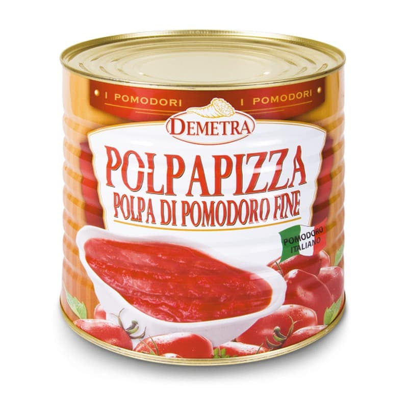 Pulpa de tomate Polpapizza Demetra, lata de 3 kg