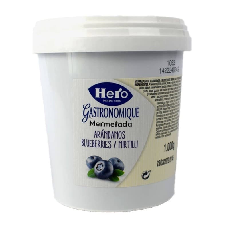 Confitura de arándanos Hero cubo de 1 kg
