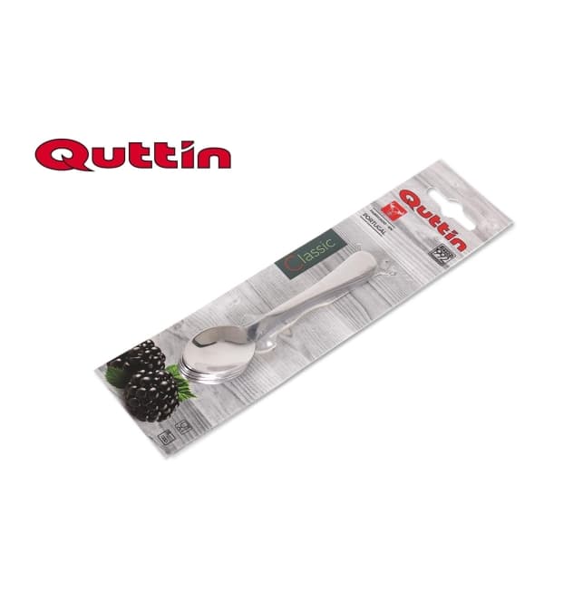 Cucharas de café 1,5 mm Classic Quttin, set de 6