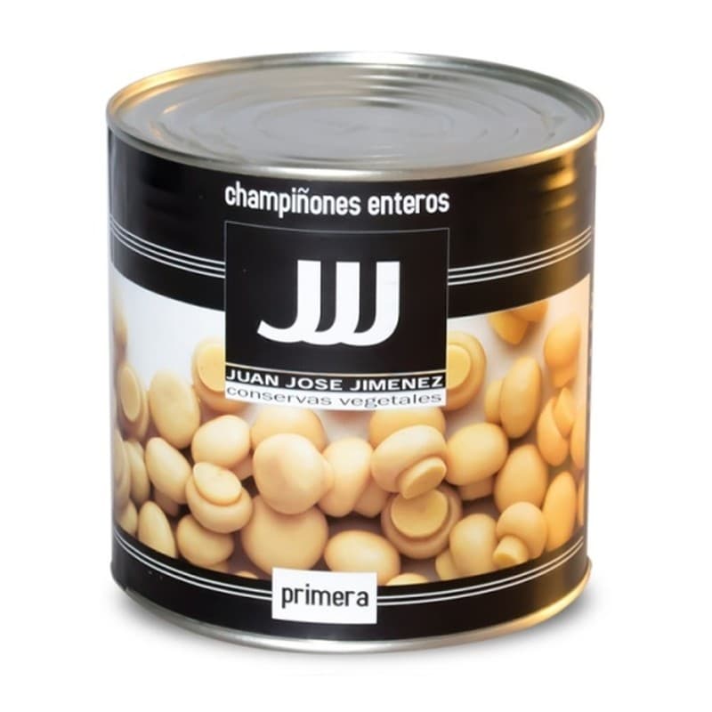 Champiñón entero, lata de 3 kg JJJ