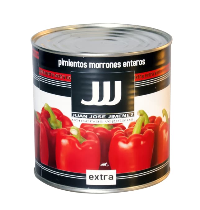 Pimiento rojo extra JJJ, lata de 3 kg
