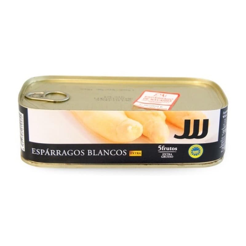 Espárrago extra 5 frutos D.O. Navarra JJJ, lata de 1/2 kg