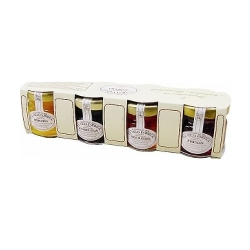 Mermelada surtida LVF, pack de 4 tarritos de 28 g (cebolla, pimiento, tomate y mango)