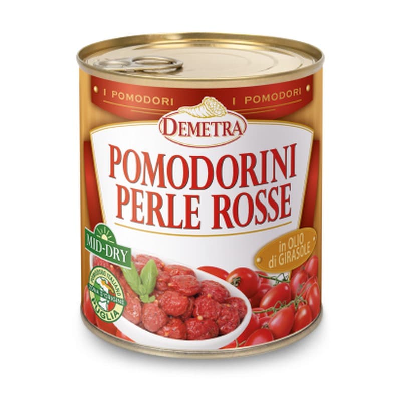 Perlas de tomate Demetra, lata de 800 g