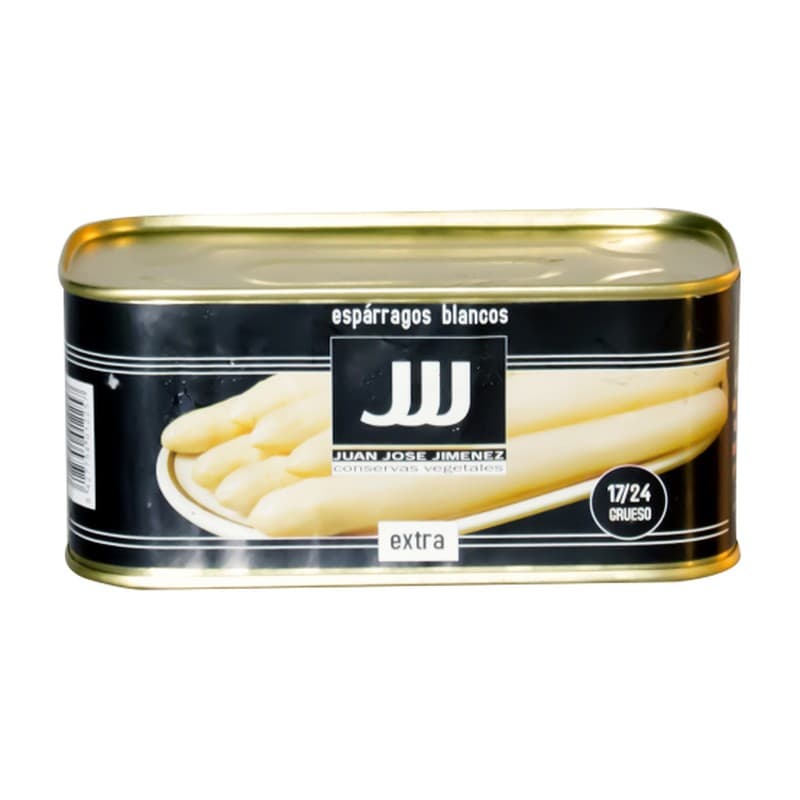 Espárrago blanco extra 17/24 JJJ, lata de 1 kg bajo