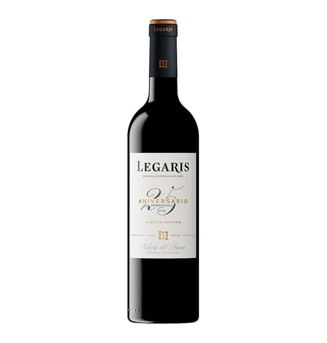 Vino tinto Legaris edición limitada 25 aniversario D.O. Ribera del Duero 750 ml