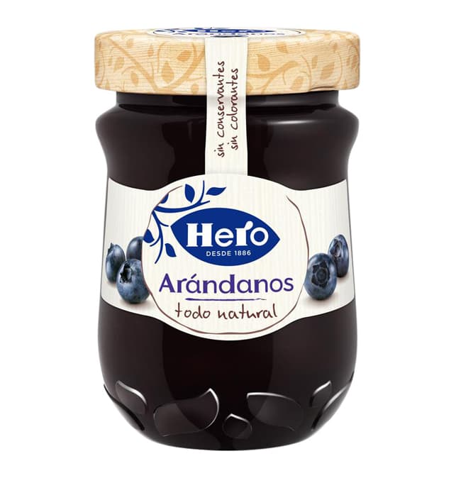 Confitura de arándanos Hero, frasco de 345 g