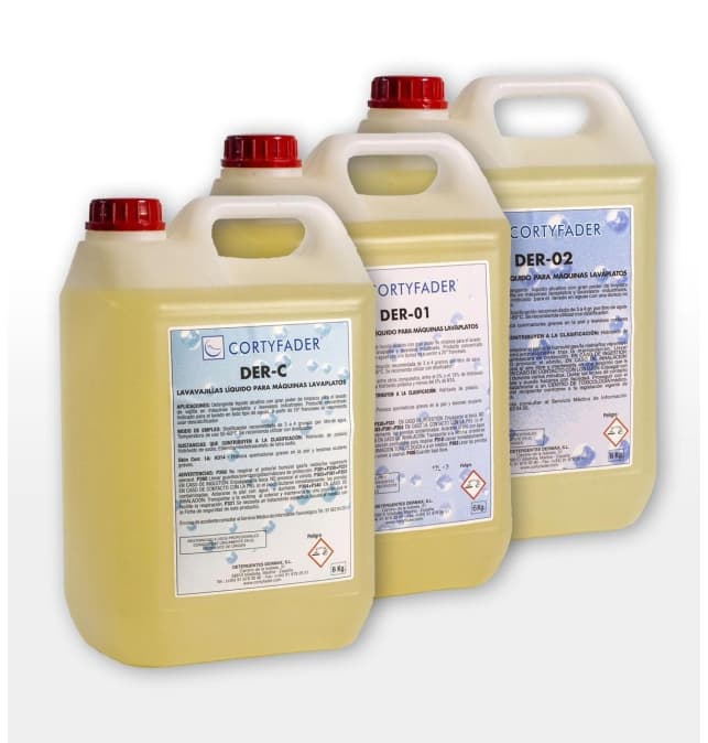 Detergente líquido para lavavajillas DER 01, garrafa de 6 kg