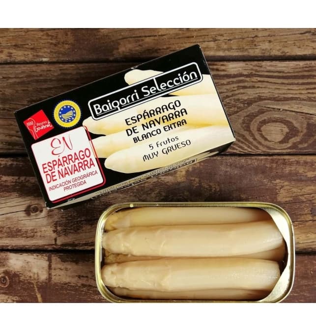 Espárrago extra D.O. Navarra 5 frutos Baigorri, lata