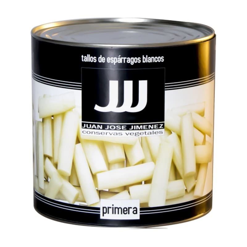 Tallos de espárragos JJJ, lata de 3 kg
