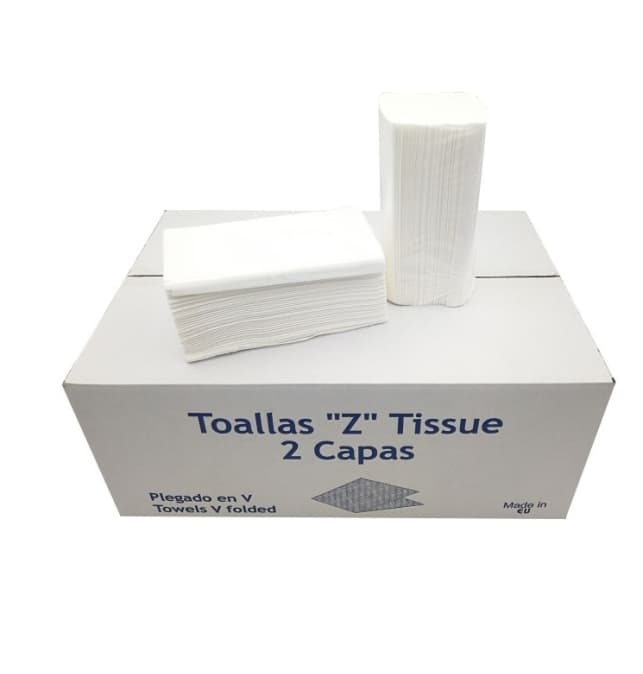 Toalla secamanos ZZ tissue de pasta 190 servicios, paquete