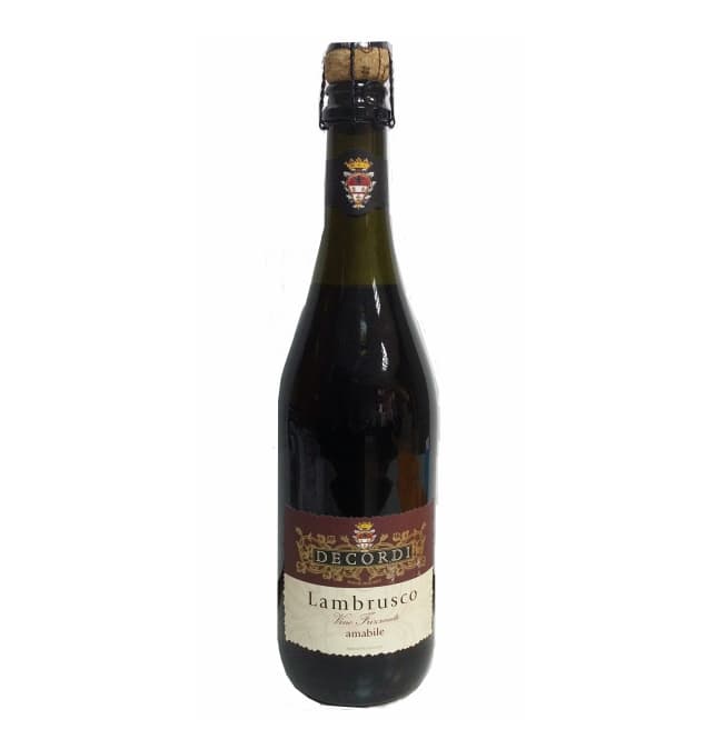 Vino Lambrusco tinto I.G.T. Decordi, 750 ml