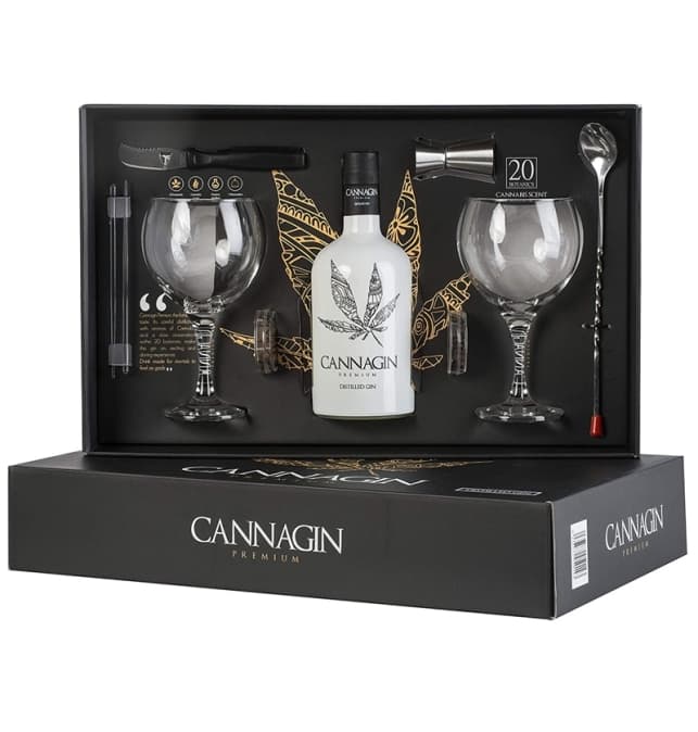 Ginebra premium Cannagin 38 % vol., 700 ml (estuche)