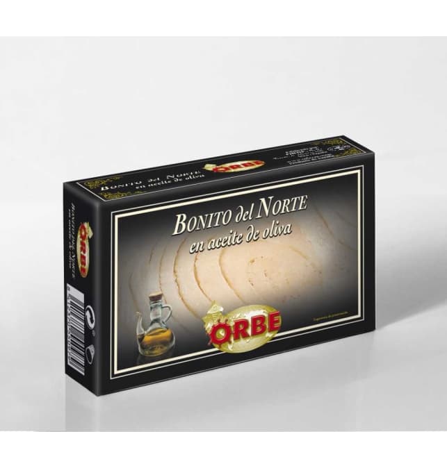 Bonito del norte en aceite de oliva lata OL-120 Orbe Oro