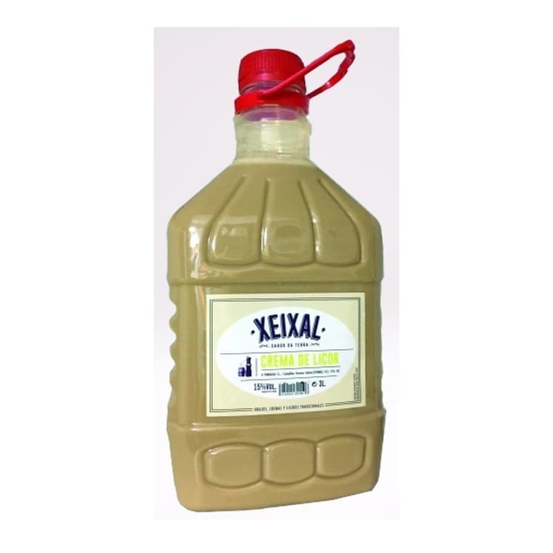 Crema de orujo Xeixal 15 % vol., botella PET de 3 L