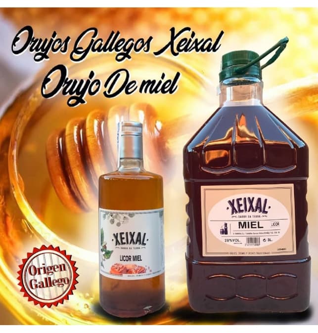 Licor de miel 28º Xeixal 3 L (PET)