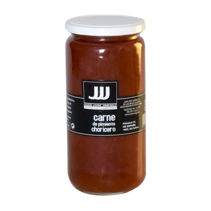 Carne de pimiento choricero J.J.J., frasco de 650 g