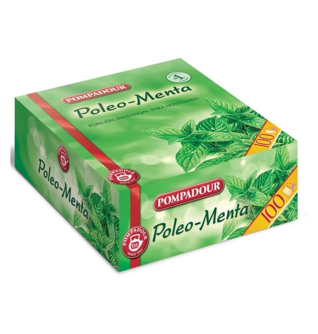 Poleo-menta Pompadour, estuche de 100 sobres de 1,25 g