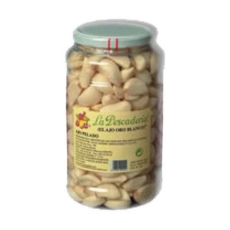 Ajos pelados Pescadería, bote de 1 kg