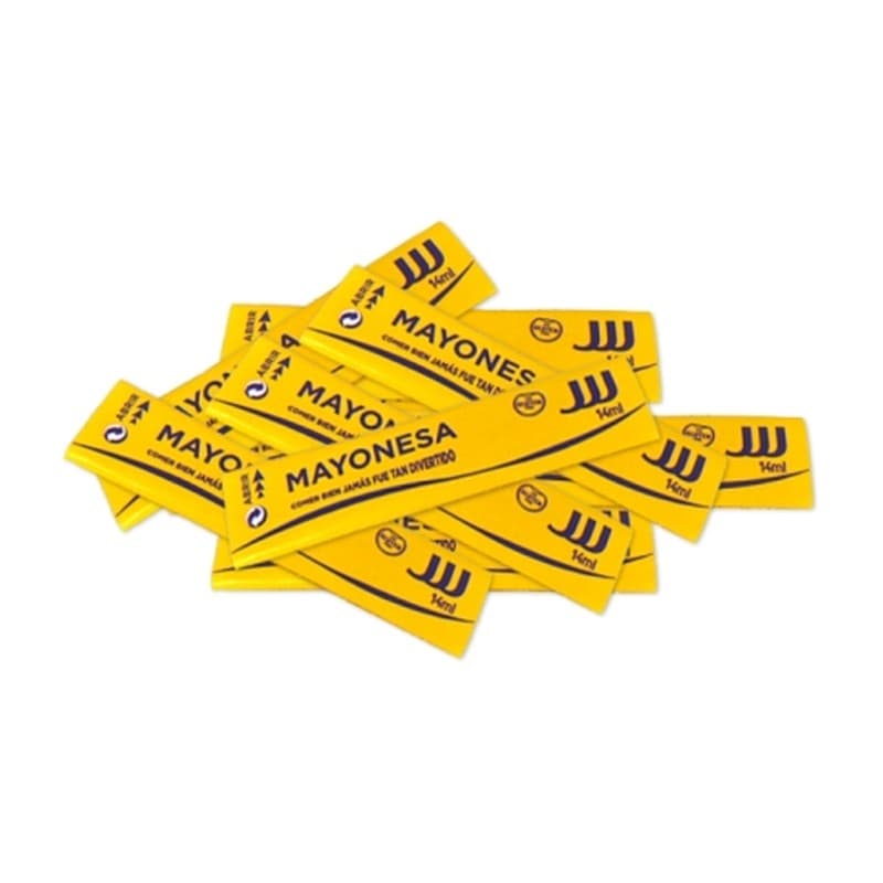 Mayonesa JJJ, sobres de 14 g, caja de 250