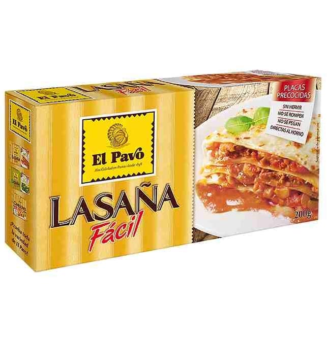 Lasaña El Pavo 18 placas