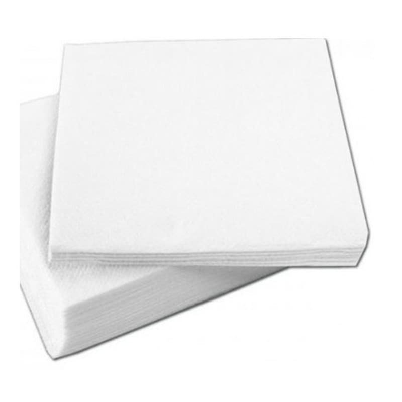 Servilletas blancas 40x40 cm de 2 capas, paquete de 50