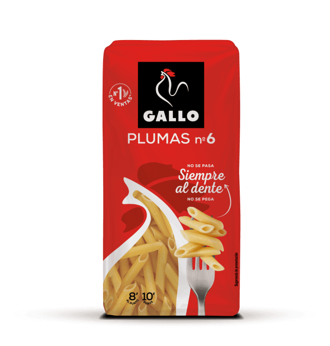 Macarrones plumas n.º 6 Gallo 400 g