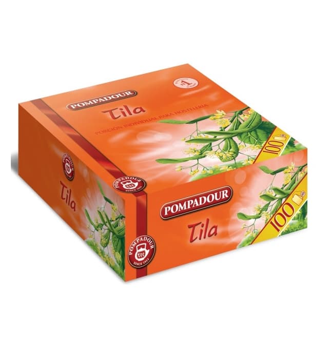 Tila Pompadour, estuche de 100 sobres de 1,1 g