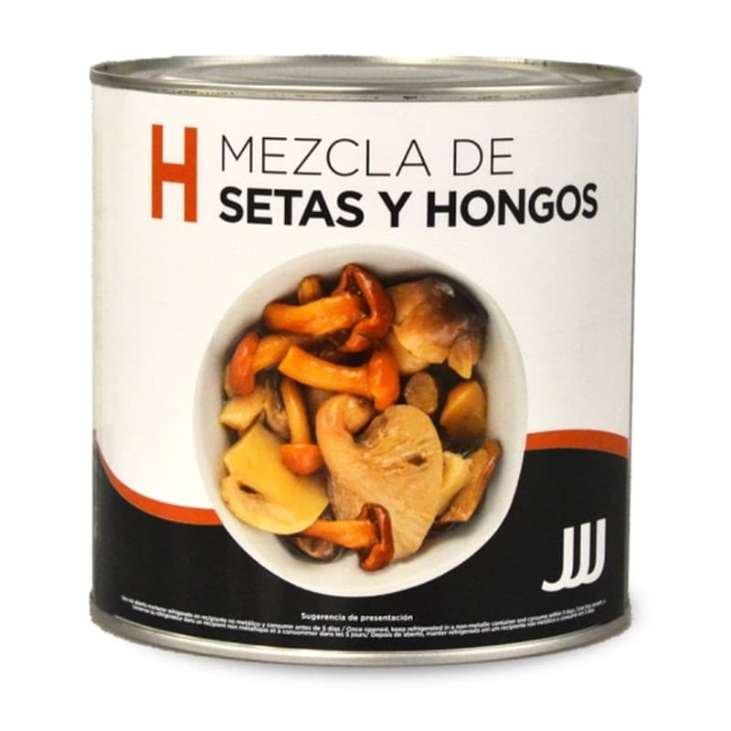 Mezcla de setas y hongos, lata de 3 kg JJJ