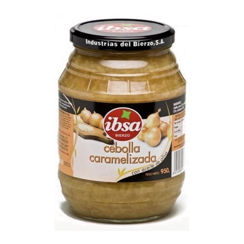 Cebolla caramelizada en aceite de oliva IBSA, frasco de 975 g