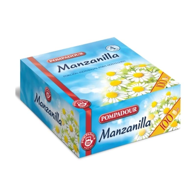 Manzanilla Pompadour, estuche de 100 sobres de 0,9 g