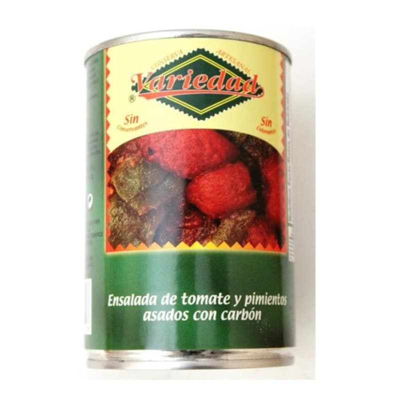 Ensalada de tomate al carbón Variedad, lata de 500 g