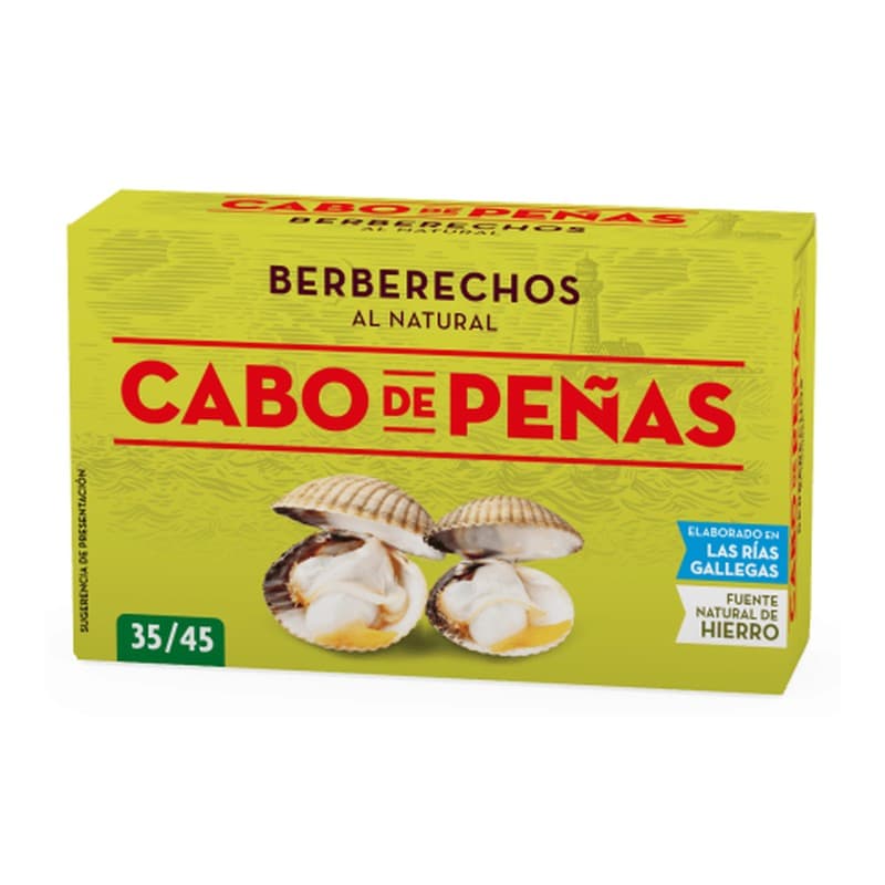 Berberechos elaborados Rías Gallegas 35/45 lata RR-90 Cabo Peñas