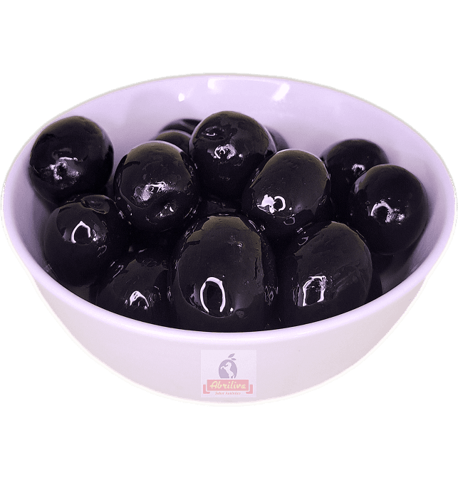 Aceituna negra gorda 161/200 Abril, lata de 2,5 kg