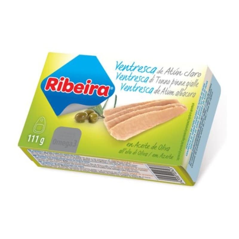 Ventresca de atún en aceite de oliva lata OL-120 Ribeira