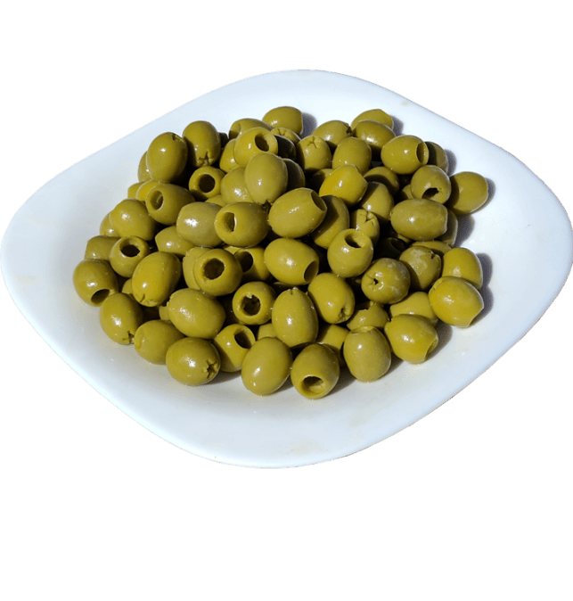 Aceituna manzanilla deshuesada, frasco de cristal de 500 g
