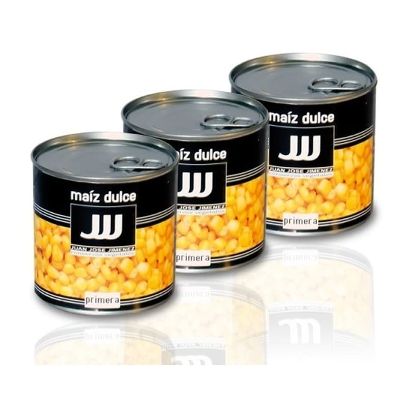 Maíz en grano, pack de 3 latas de 150 g JJJ