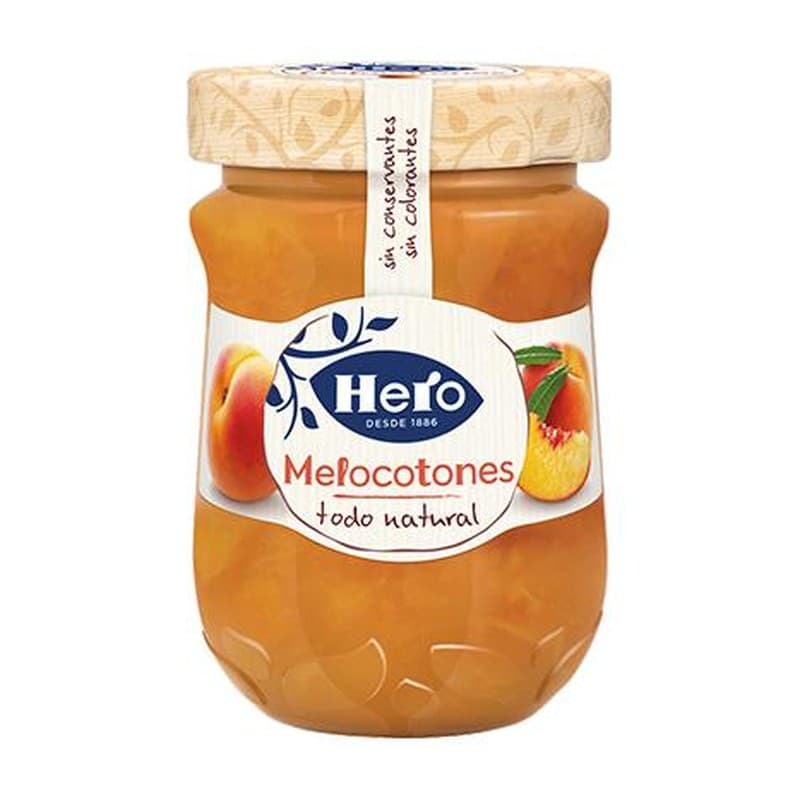 Confitura de melocotón Hero, frasco de 345 g