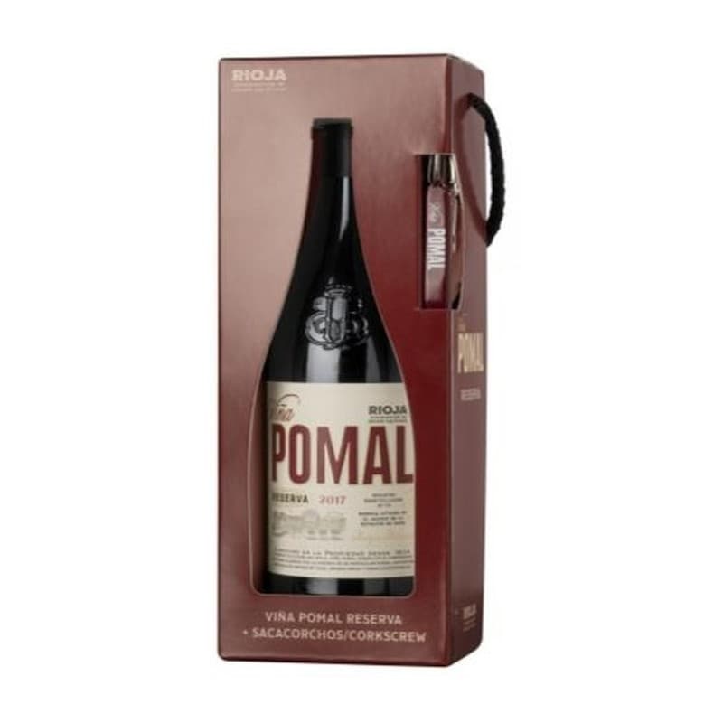 Vino tinto Viña Pomal reserva D.O.Ca. Rioja 750 ml con sacacorchos